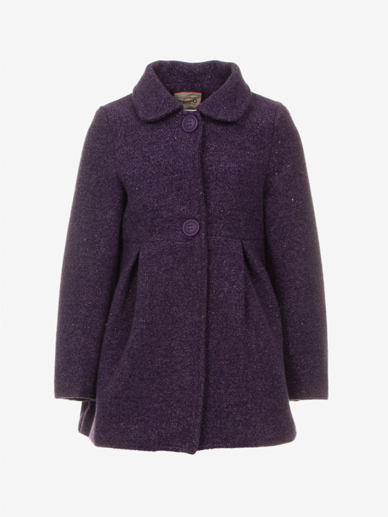 Picture of ND7386 CLASSIC COAT GLITTERY SHINE LOOK GREEN/PURPLE